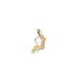آویز زنانه طلا ۱۸ عیار پلاک لیزری دختر زمستان گالری یگانه