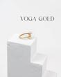 انگشتر زنانه طلا ۱۸ عیار انگشتر گل گندم (مروارید دار) Voga gold
