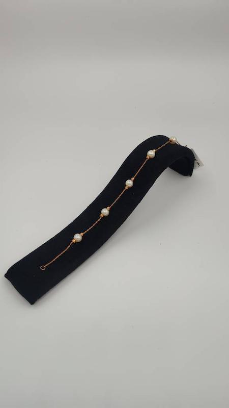 دستبند زنانه طلا ۱۸ عیار پرل گالری طلا و جواهر دیما