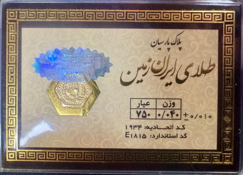 سکه زنانه طلا ۱۸ عیار سکه پارسیان ۴۰ سوت گالری طلای آنوشا