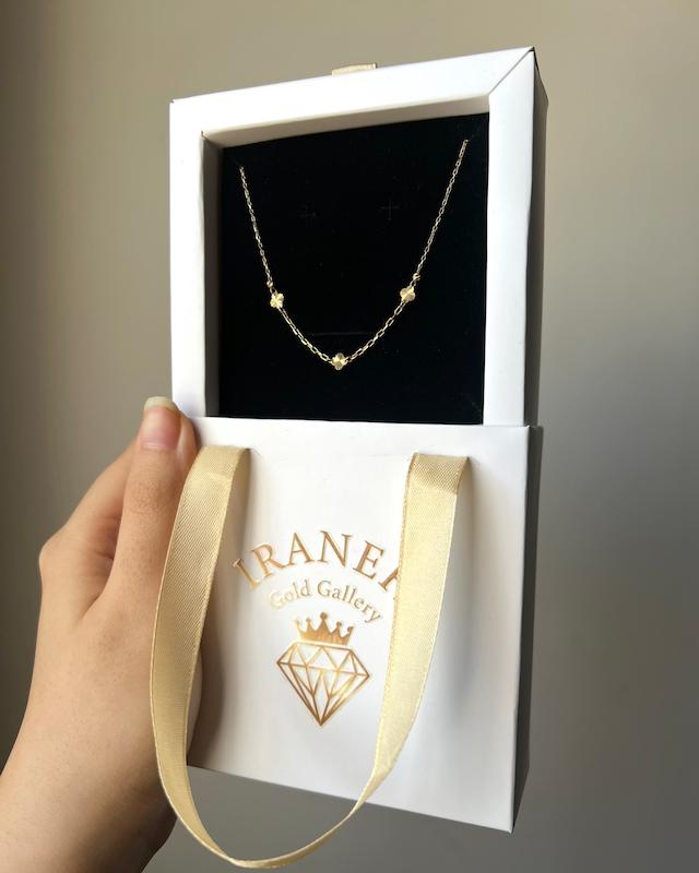 گردنبند زنانه طلا ۱۸ عیار ونکلیف گالری طلای ایرانه