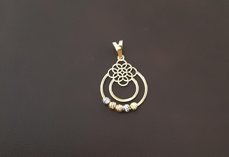آویز طلا ۱۸ عیار مدل گوی و دایره دلفین گلد گالری