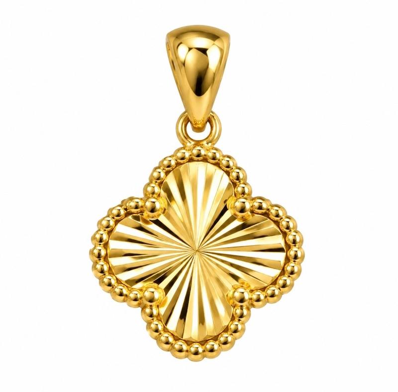 آویز طلا ۱۸ عیار ونکلیف تراش سوتی گالری حسینی زاده