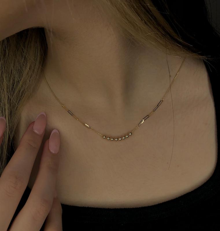 گردنبند زنانه طلا ۱۸ عیار گردنبند لوکس وارداتی ترکیب هرمس و گوی گالری الهه گلد