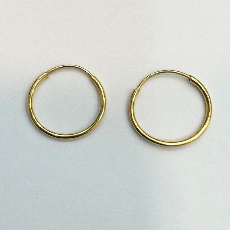 گوشواره طلا ۱۸ عیار گوشواره حلقه ای نوزادی گالری طلا و جواهرات بهروان