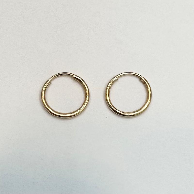 گوشواره طلا ۱۸ عیار گوشواره حلقه ای نوزادی گالری طلا و جواهرات بهروان