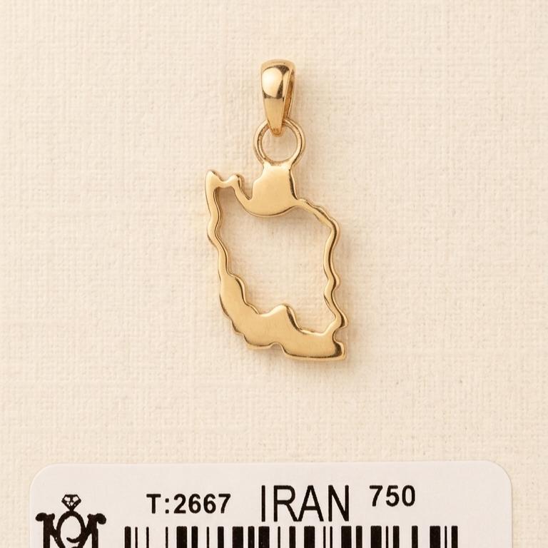 آویز طلا ۱۸ عیار ایران ریخته Iran گالری شمش طلا