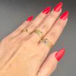انگشتر طلا ۱۸ عیار رینگ سنگ رنگی گالری زرگر