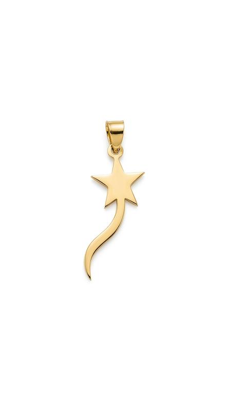 آویز زنانه طلا ۱۸ عیار ستاره دنباله دار گالری طلای اصیلا