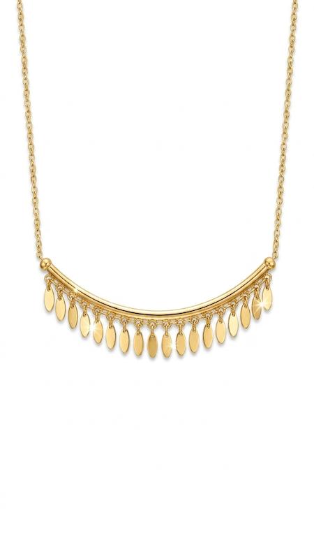 گردنبند زنانه طلا ۱۸ عیار طرح لبخند سالیا گالری طلای اصیلا
