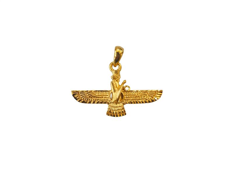 آویز طلا ۱۸ عیار فروهر تراش گالری نقشار