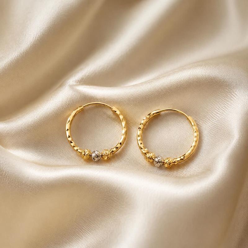 گوشواره زنانه طلا ۱۸ عیار گشواره ابرنادو گالری طلای حسینی کیا