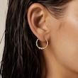 گوشواره زنانه طلا ۱۸ عیار گشواره ابرنادو گالری طلای حسینی کیا