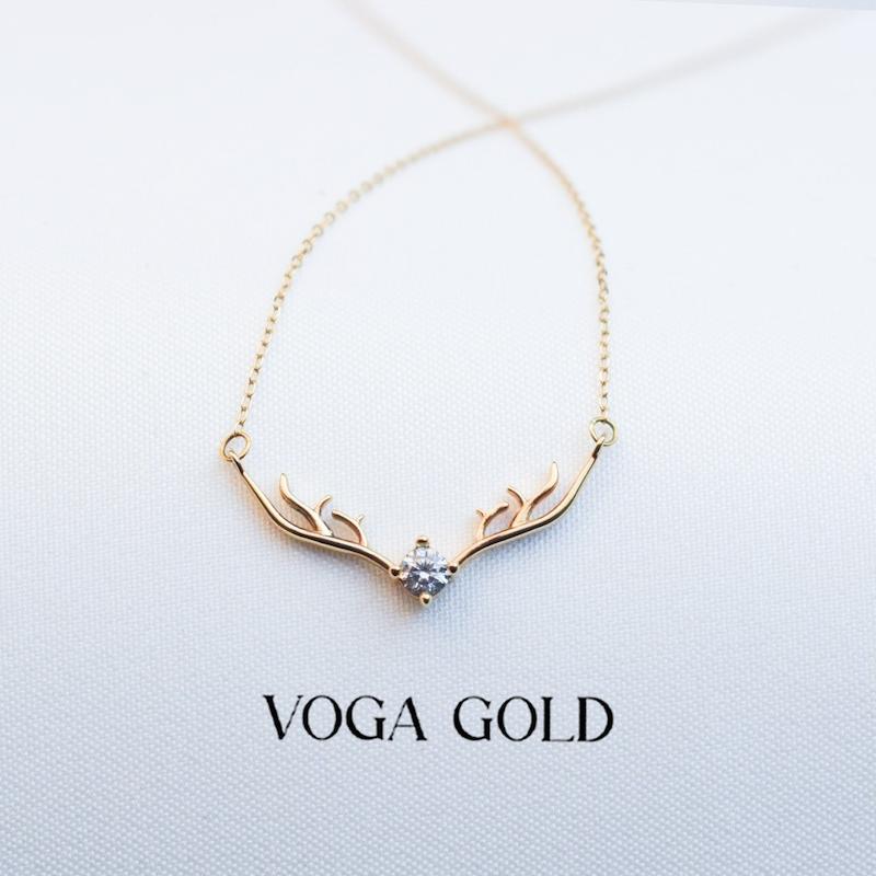 گردنبند زنانه طلا ۱۸ عیار گوزن VoGa GOLD