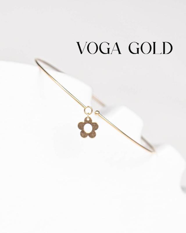 بنگل زنانه طلا ۱۸ عیار ظریف گل VoGa GOLD