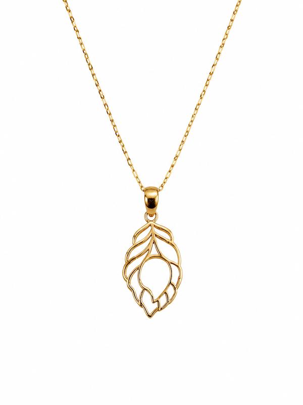 آویز طلا ۱۸ عیار برگ گالری سین سین