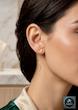 گوشواره زنانه طلا ۱۸ عیار گوشواره آویز کرلی طرح پروانه گالری طلای آنوشا