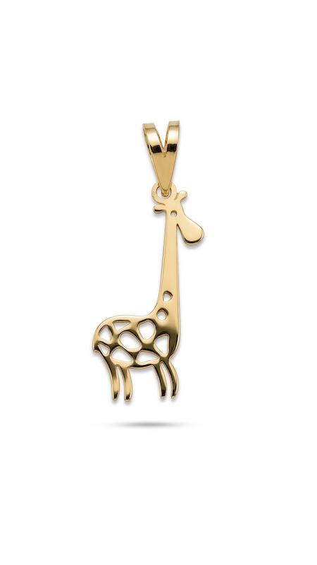 آویز بچگانه طلا ۱۸ عیار زرافه گالری طلای اصیلا