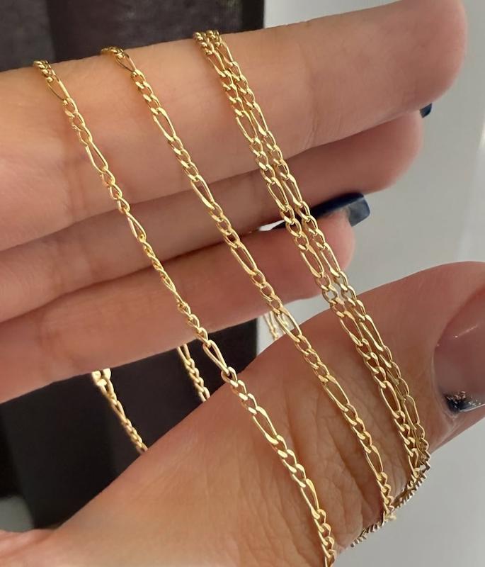 دستبند زنانه طلا ۱۸ عیار دستبند فیگارو گالری کاژه گلد