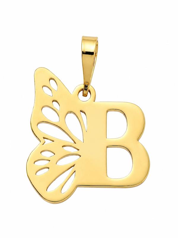آویز طلا ۱۸ عیار آویز حروف انگلیسی حرف B گالری مهدا