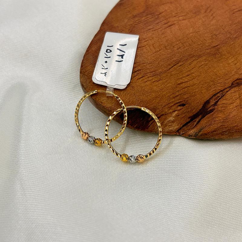 گوشواره طلا ۱۸ عیار گوشواره البرنادو گالری طلای رز