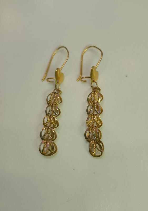 گوشواره زنانه طلا ۱۸ عیار گوشواره کد ۲۰ گالری طلای عزیز