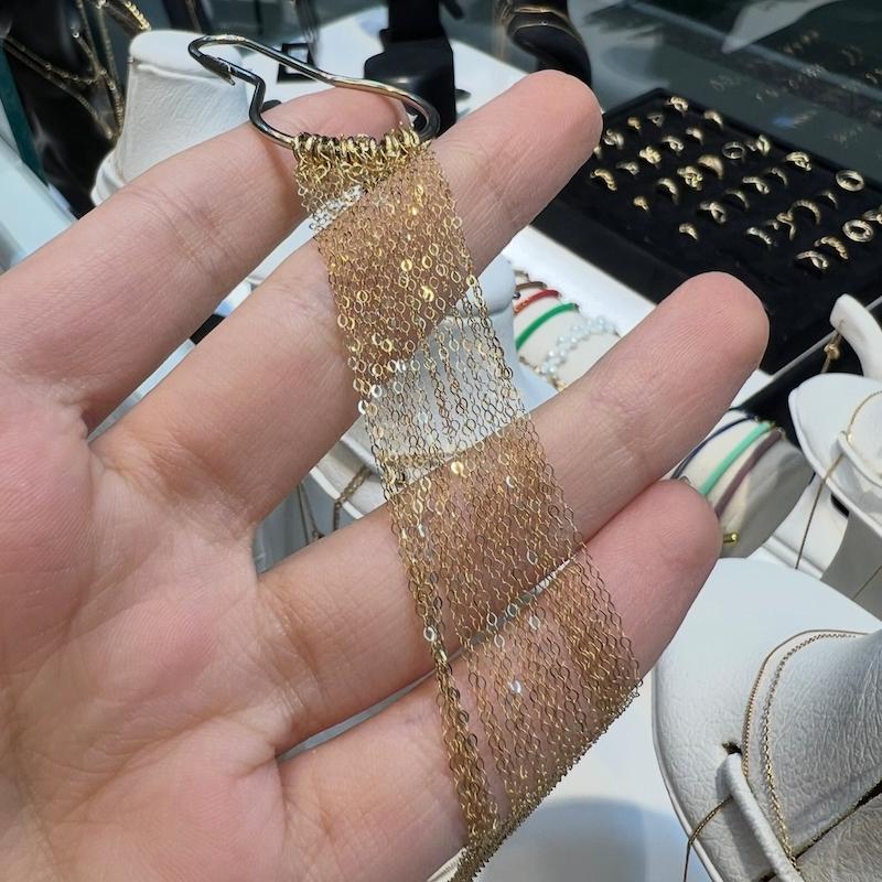 زنجیر زنانه طلا ۱۸ عیار فلامینگو گالری طلای ایرانه