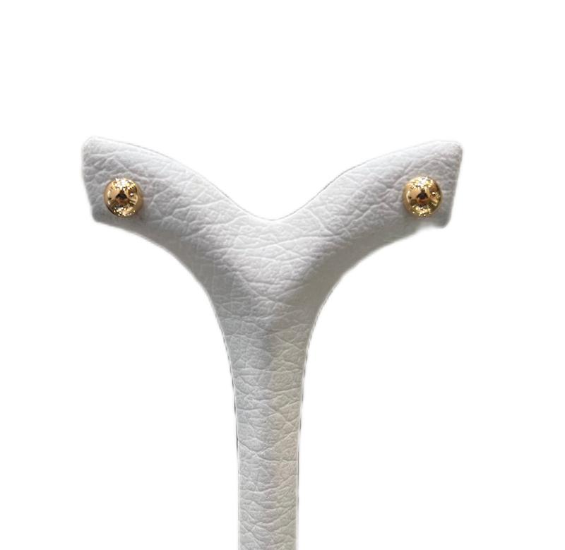گوشواره زنانه طلا ۱۸ عیار گرد طلای مهرسا