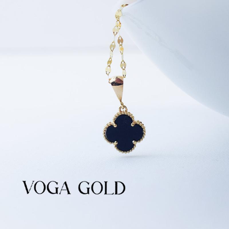 آویز زنانه طلا ۱۸ عیار ونکلیف (وزن سنگ کسر شده است) VoGa GOLD