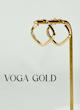 گوشواره زنانه طلا ۱۸ عیار لوزی کلیپسی VoGa GOLD