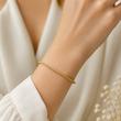 دستبند زنانه طلا ۱۸ عیار دستبند طنابی موندیا گلد