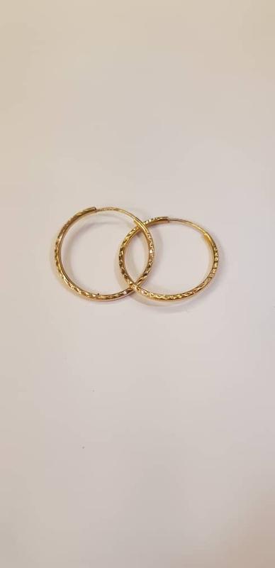 گوشواره زنانه طلا ۱۸ عیار حلقه ای گالری درین