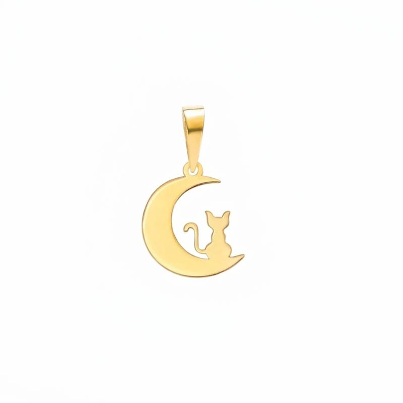 آویز طلا ۱۸ عیار پیشی و ماه گالری یادمان