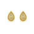 گوشواره طلا ۱۸ عیار میخی مدل ونکلیف قطره کد E-500001 نفیسا گلد