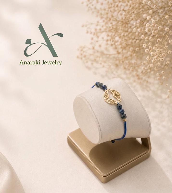 دستبند زنانه طلا ۱۸ عیار دستبند دم وال گالری انارکی