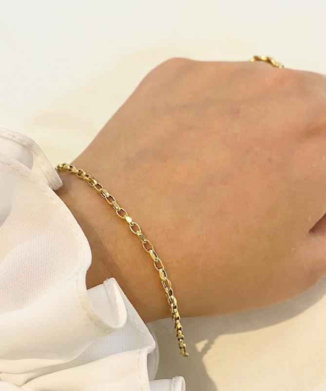 دستبند زنانه طلا ۱۸ عیار آجری VoGa GOLD