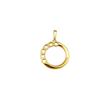 آویز طلا ۱۸ عیار طرح دایره کارتیه کد M-100025 نفیسا گلد