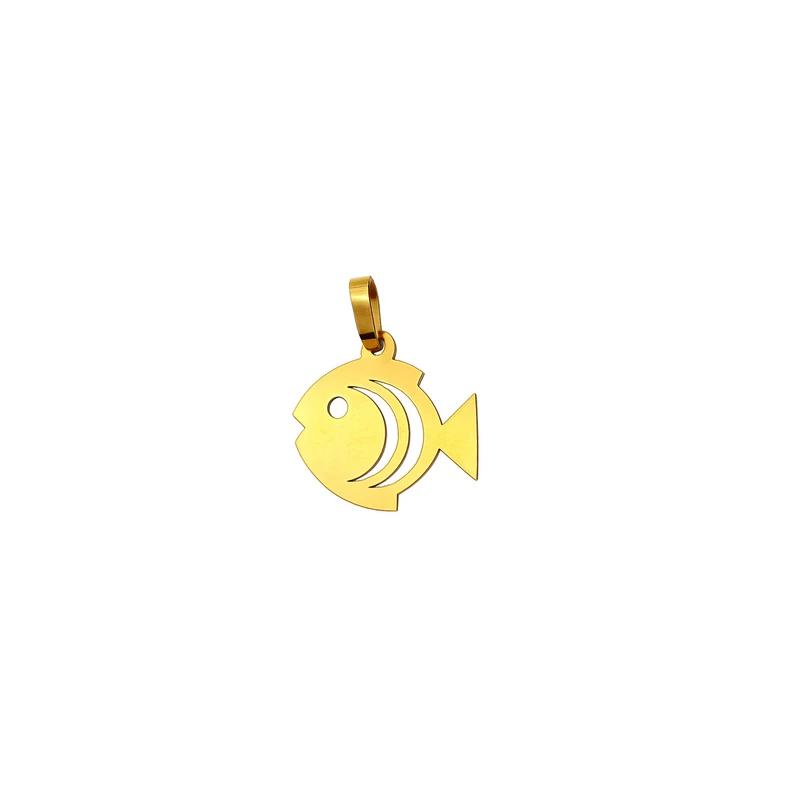 آویز طلا ۱۸ عیار طرح ماهی کد M-100042 نفیسا گلد