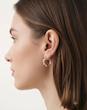 گوشواره زنانه طلا ۱۸ عیار گوشواره حلقه ای پیچی گالری طلای آنوشا