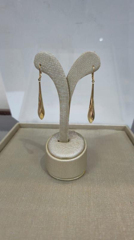 گوشواره زنانه طلا ۱۸ عیار گوشواره اویز گالری طلا و جواهر مریم