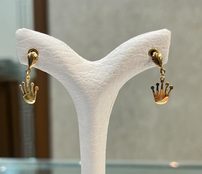 گوشواره زنانه طلا ۱۸ عیار رولکس طلای مهرسا
