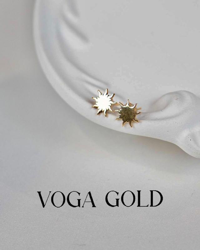 گوشواره طلا ۱۸ عیار میخی خورشید VoGa GOLD