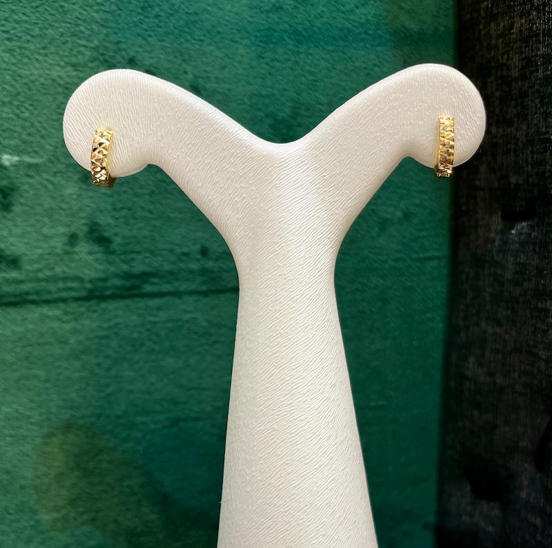 گوشواره بچگانه طلا ۱۸ عیار گوشواره حلقه ای کلیپسی گالري ثابت نژاد
