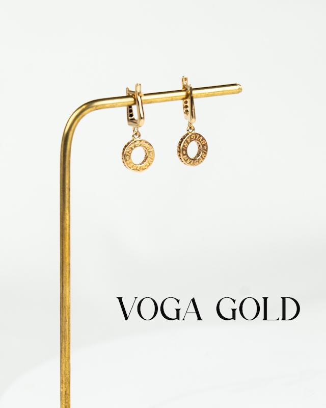 گوشواره زنانه طلا ۱۸ عیار گوشواره بولگاری (کلیپسی) VoGa GOLD