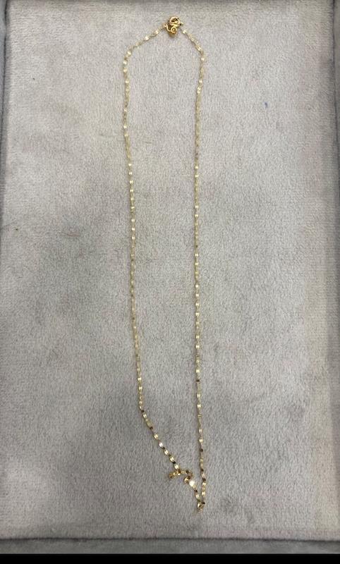زنجیر طلا ۱۸ عیار پولکی گالری حسینی زاده