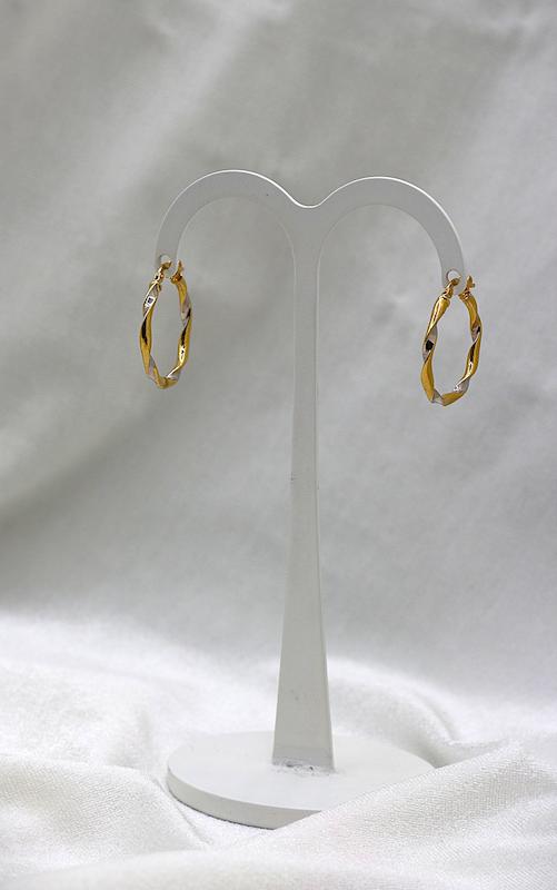 گوشواره زنانه طلا ۱۸ عیار گوشواره حلقه ای گالری فرشته