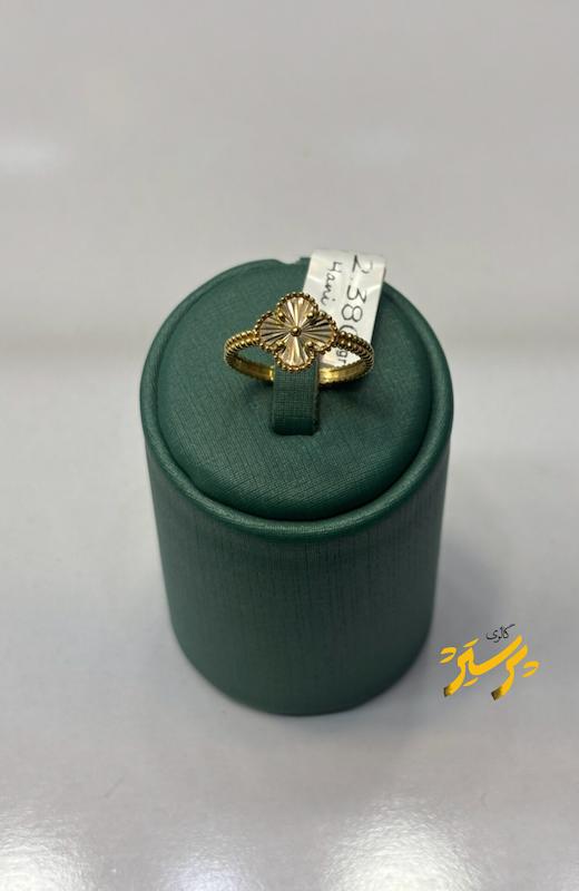 انگشتر زنانه طلا ۱۸ عیار ونکلیف گالری طلای پرستیژ