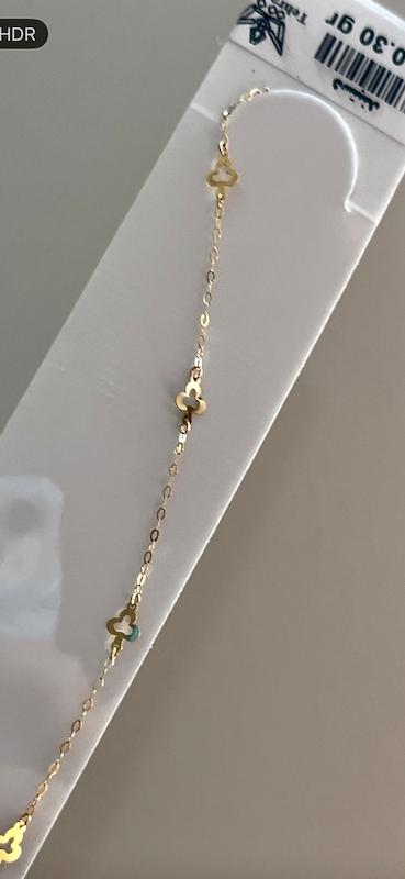 دستبند زنانه طلا ۱۸ عیار دستبند تاج کالا هانا گلد