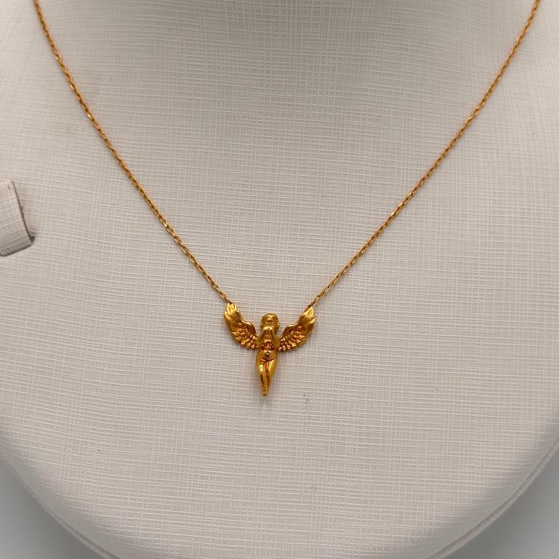 گردنبند بچگانه طلا ۱۸ عیار فرشته گالری جواهری بیابانی