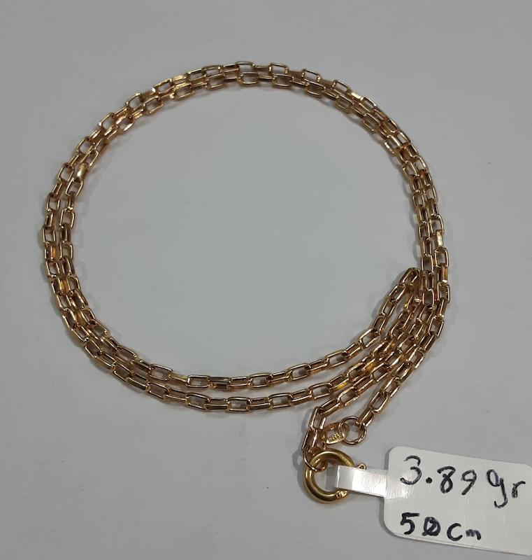 زنجیر طلا ۱۸ عیار مدل دیپلمات سایز1طول50سانتیمتر دلفین گلد گالری
